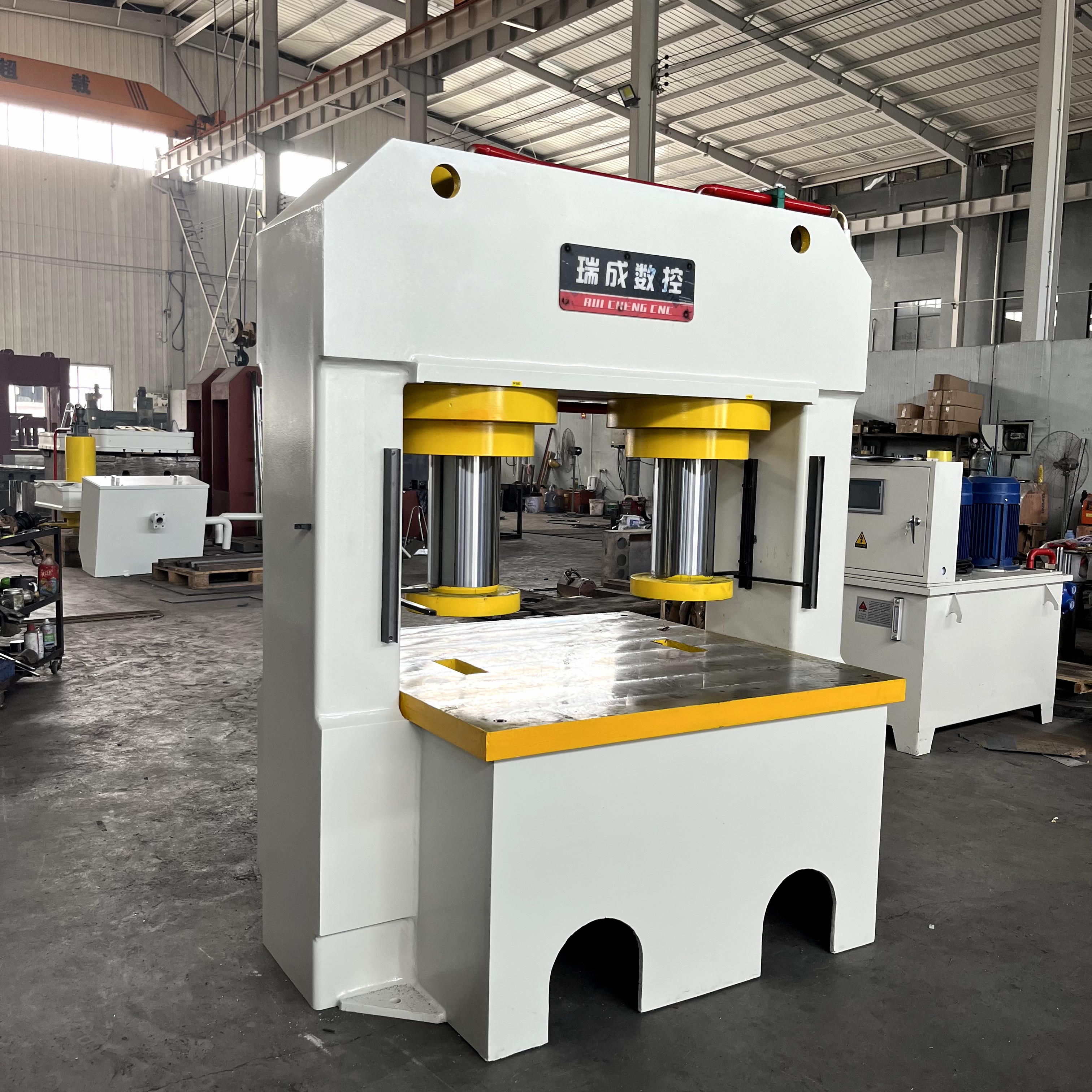 320T雙缸帶落料孔龍門液壓機